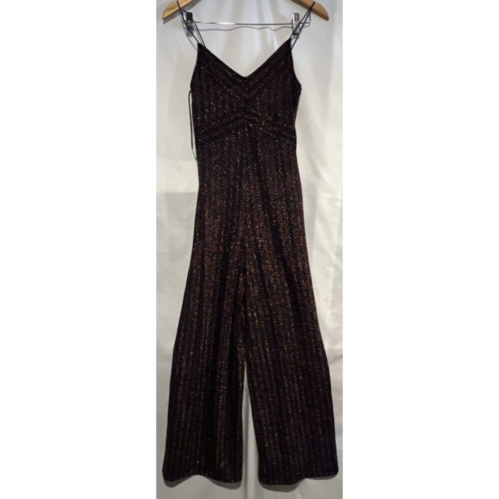 ASOS Miss Selfridge Sparkly Jumpsuit Size 0 NWT